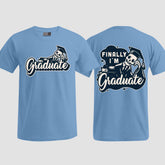 1059 "Finally" Abschluss T-Shirt beidseitig bedruckt